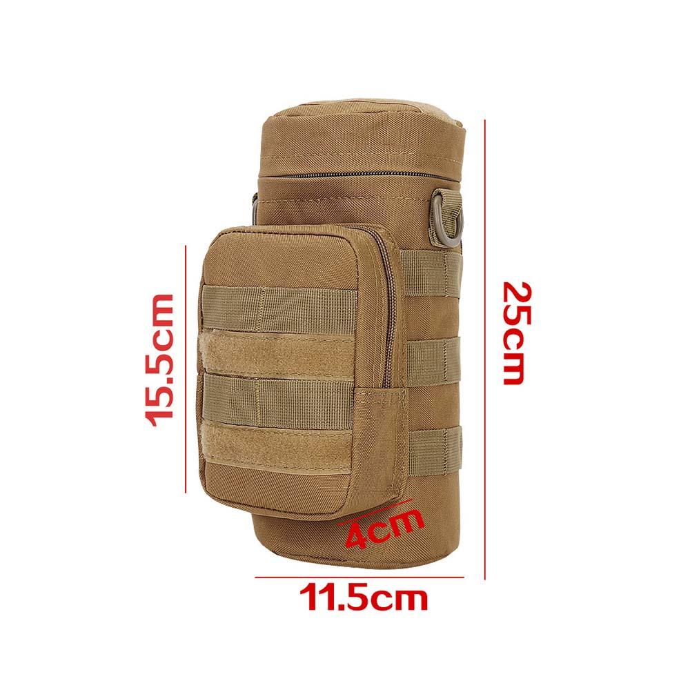 Tactical Molle Water Bottle Bag Pouch Holder Outdoor Travel Camping Hiking Cycling Fishing Hunting Water Bottle Kettle Carrier