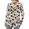 Women's Loose Round Neck Print Long Sleeve T-Shirt Top Pullover
