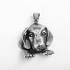 European Retro Stainless Steel Unisex Dog Charm Necklace