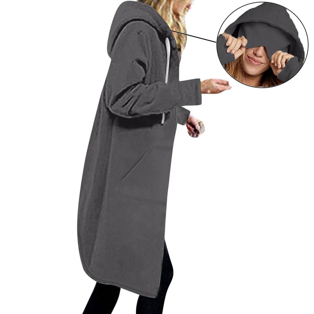 Sweatshirt Coat For Women Oversized Casual Loose Casual Long Sleeve Hooded Jacket