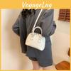 Trendy Street Style Pu Crossbody Bag For Women 2024 Vintage Shell Purse