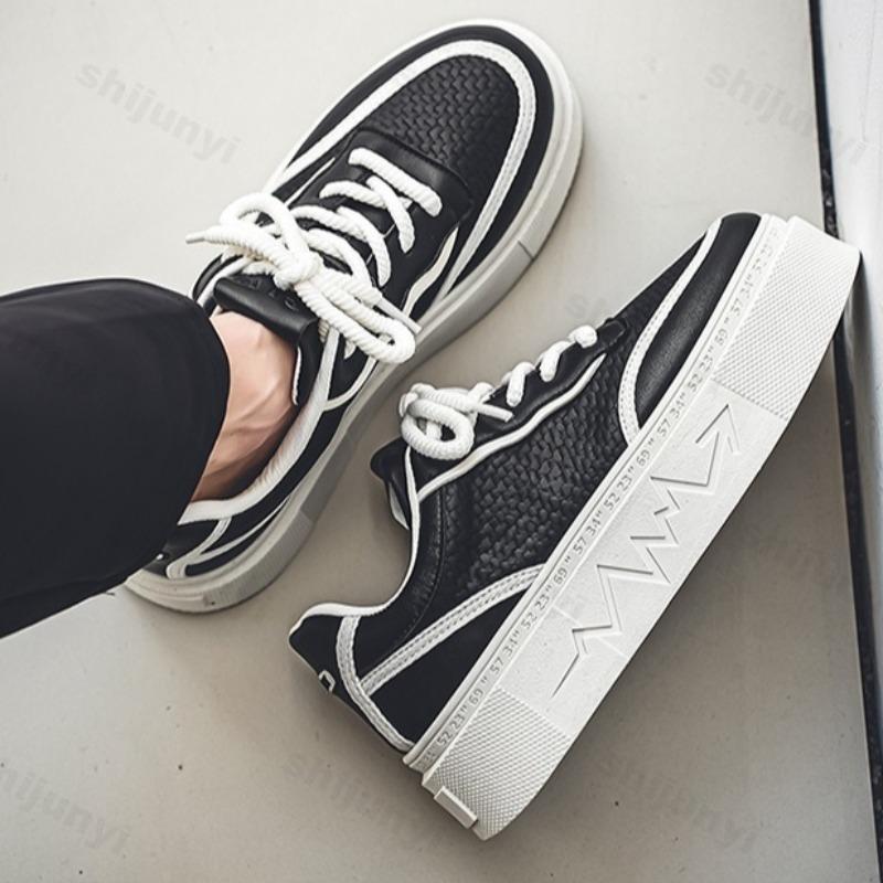 Fashion Fashion Trend Men's Low Top Casual Thick Soled Shoes 2025 Autumn Concise Designed Versatile Comfortable Non Slip Chunky sneakers