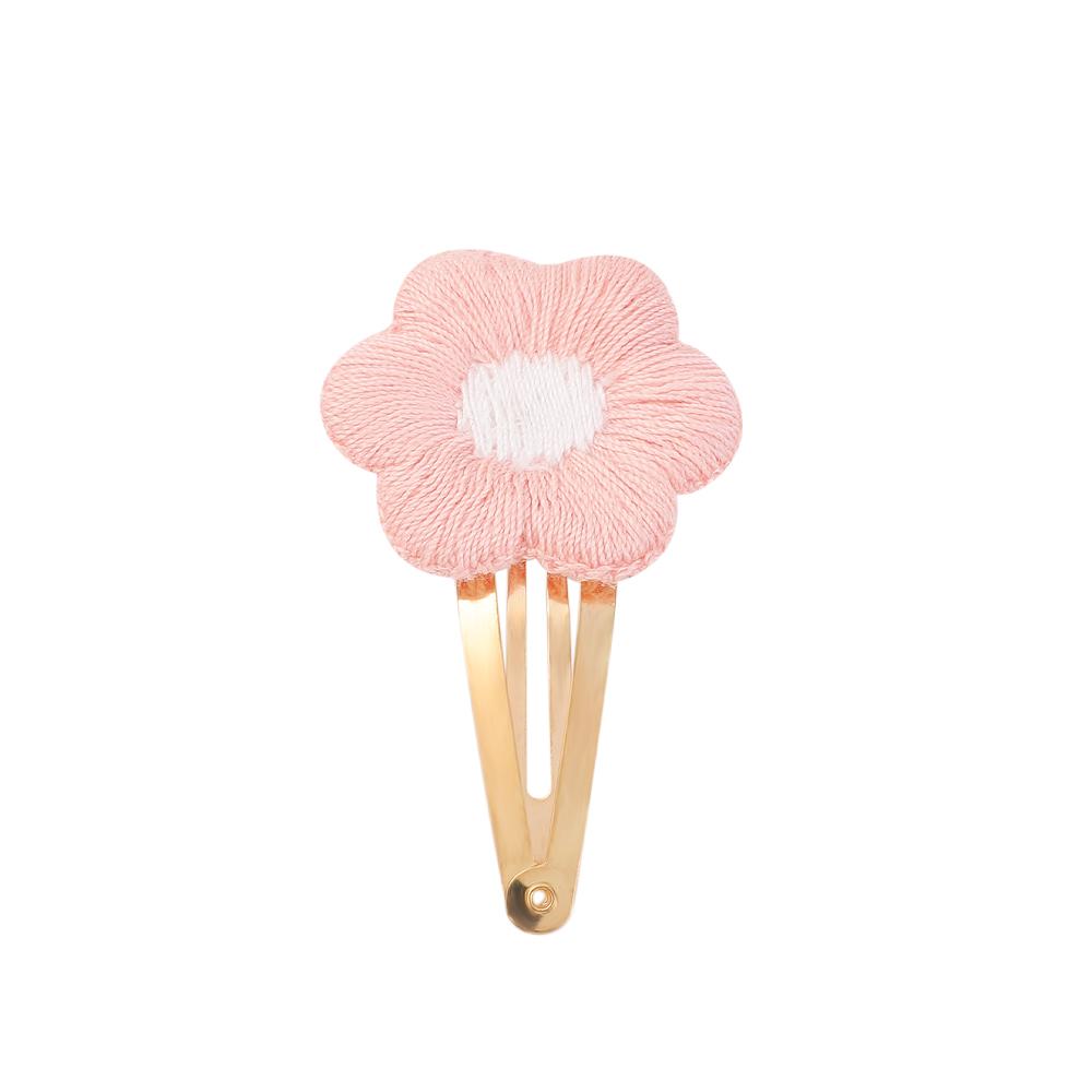 2 Stück/Los Stickerei Blume Haarnadeln Kinder Blume Haarspangen Süße Mädchen Baby Haarschmuck Vintage Haarnadeln Haarspangen