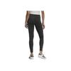 Adidas Originals Leopard Print Elastic Slim Fit Casual Retro Sports Tights Women Tights Black HB4769