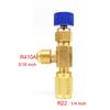 Copper R22 R410 Refrigerant Filling Valve, Freon Liquid Safety Valve for Air Conditioning, with Safety Protection Function