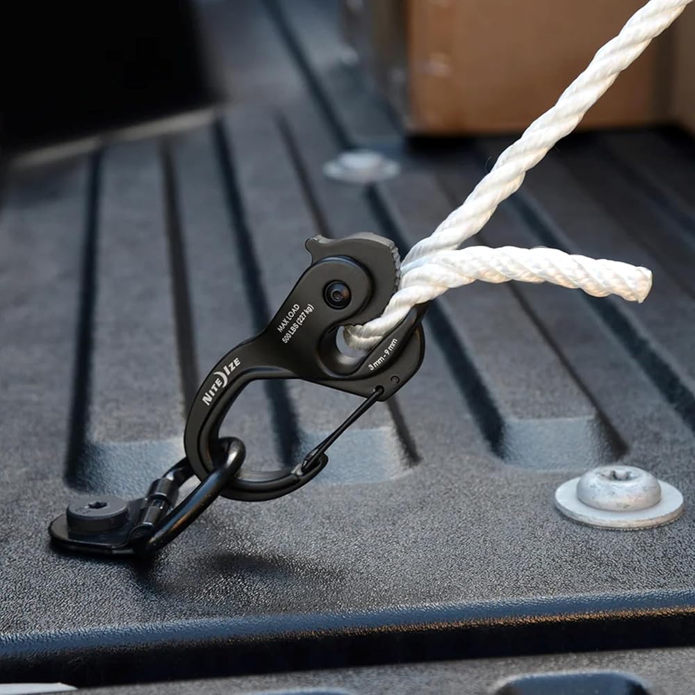 Nite Ize CamJam Aluminum XT Large Black 48x98x23mm Adjustable Rope Tightener