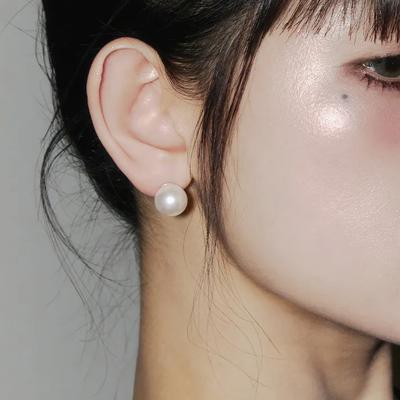 [Worn by Liz][D.silver925] Nore Pearl Earrings