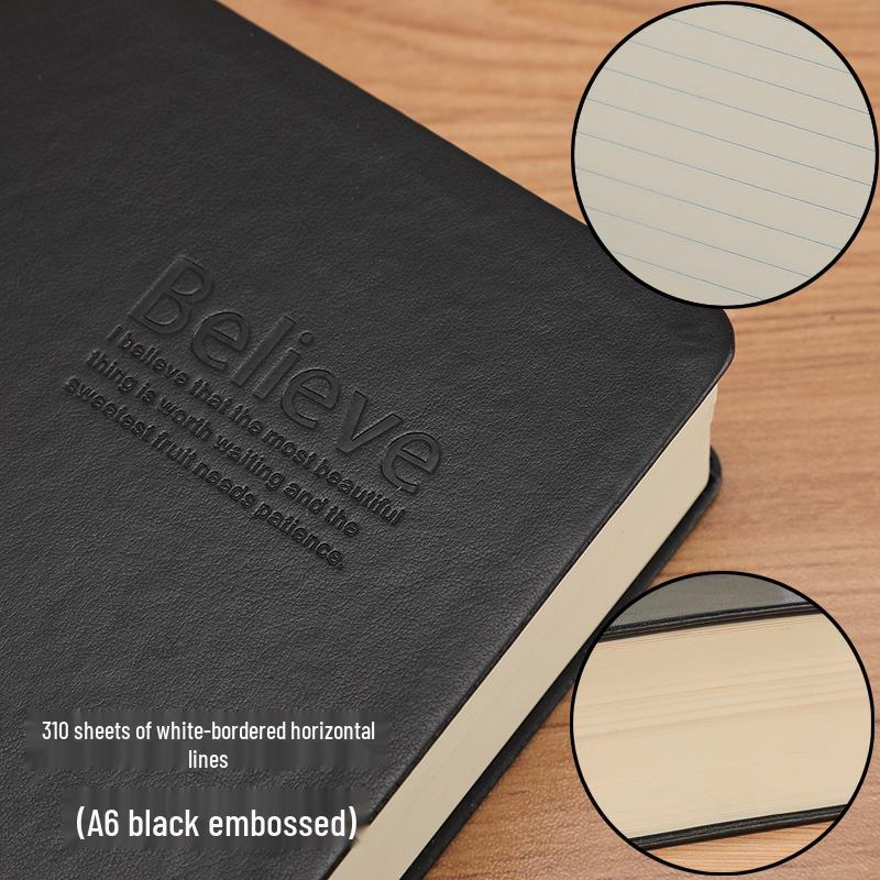 Bardzo gruby retro europejski skórzany notatnik-planer