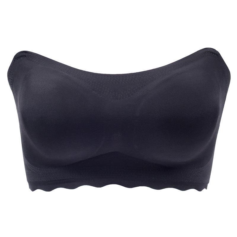 

Plus Size Strapless Push-Up Anti-Slip Bra - Large Cup, Thin Style, Invisible Adhesive, Women s Bandeau. XXL (150-170 lbs, 90 BCD)
