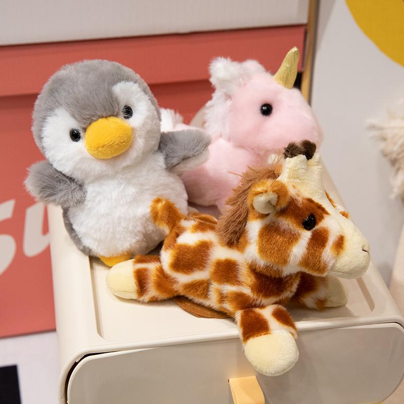 Various Cute Stuffed Animals Shoulderkins Pink Unicorn Turtle Octopus Penguin Funny Shoulder Decor School Party Bag Accessories