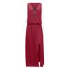 2023 Summer Sleeveless Long Dress: Fashionable Women's Casual Printed Dress with Waist-Cinching Zipper