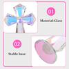 Handheld Crystal Cross Statue for Prayer Meditation Christian Religious Decor Home Office Table Desk Shelf Sacred Symbol