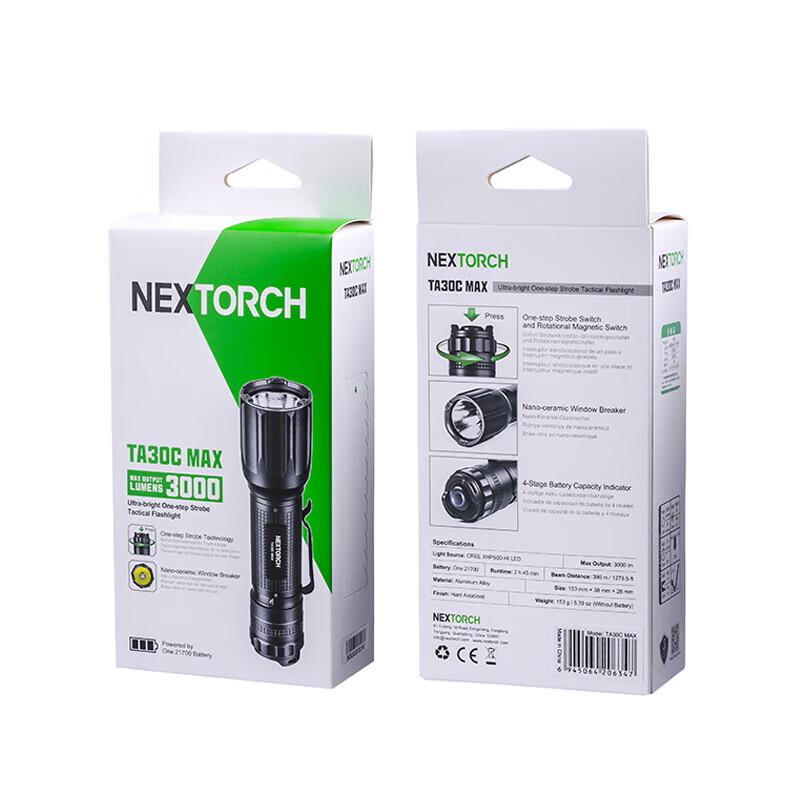 NEXTORCH Tactical High-Lumen Rechargeable Flashlight