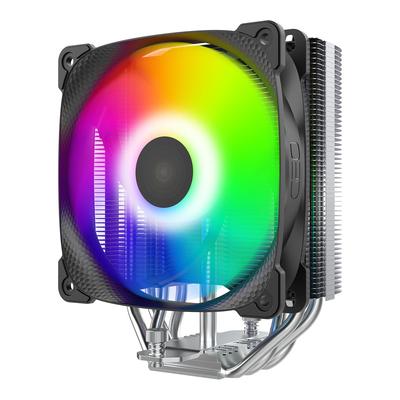 GEOMETRIC FUTURE Garnelen-CPU-Kühler mit Seitenlüfter, vier Kupfer-Heatpipes, versetztes Design und "Squama 2501B" Kühlkörper, offiziell in Japan lizenziert