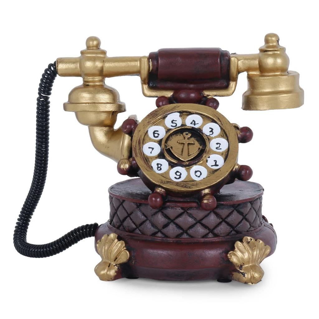 Showpiece for Home Decor  Living Room Bedroom  Decoration Gifting Items for Friend Family  Vintage Telephone Decorative Accent