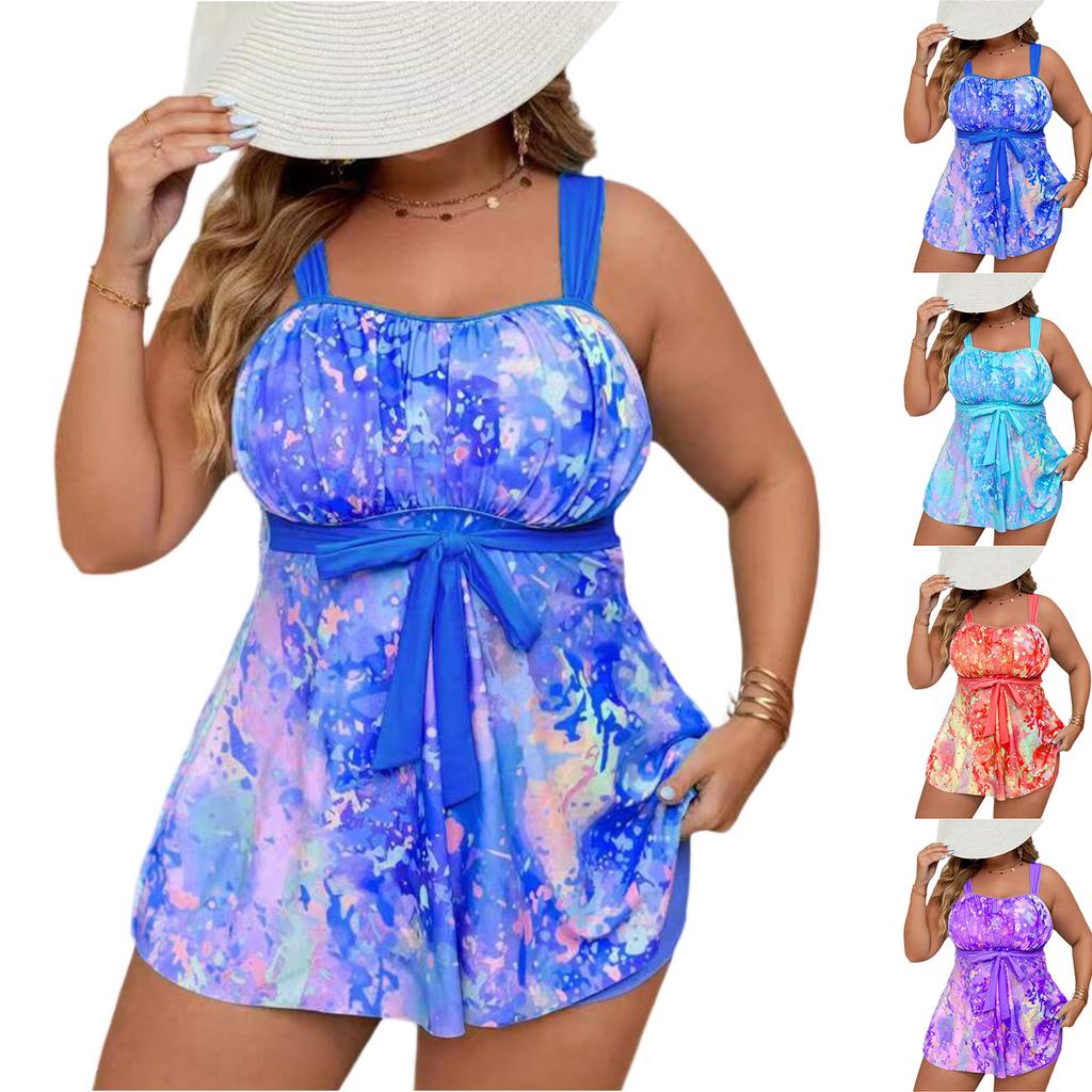 Women's Two-Piece Bikini Set Plus Size Split Swimsuit