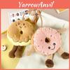 Cute French Donut Plush Keychain Stuffed Toy For Couple Bag Accessories Characters Included)