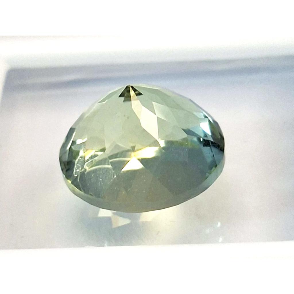 Natural Green Parti Sapphire 5-7 Ct Round Cut Certified Fabulous Loose Gemstone