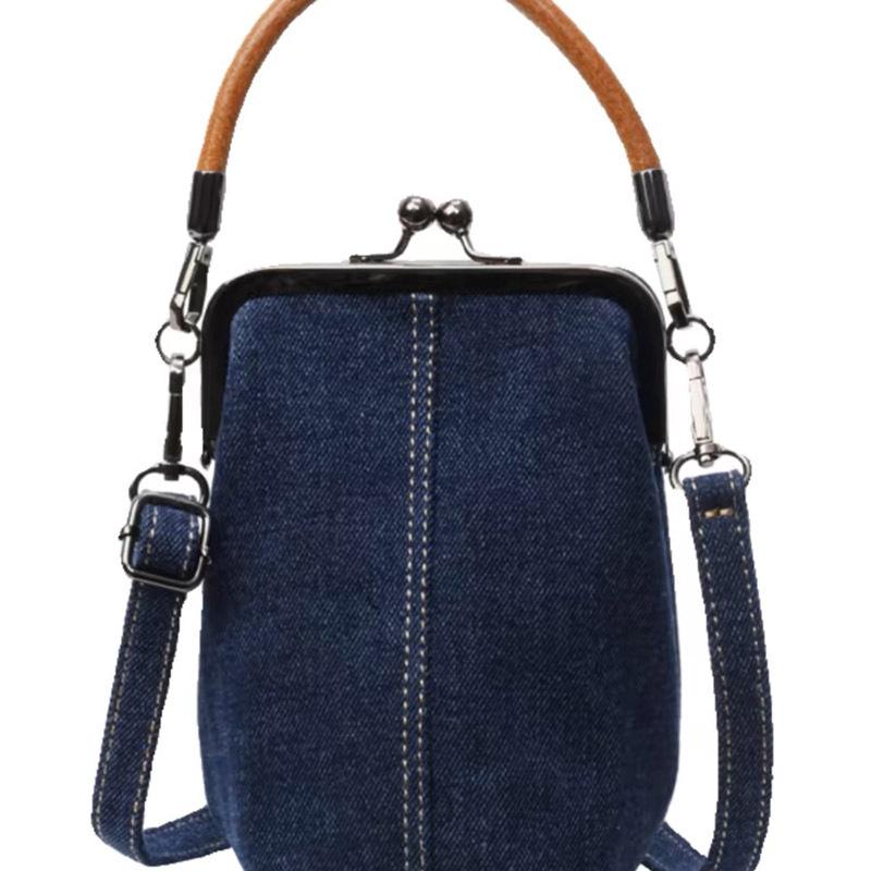 Einzigartiges Design Damen Umhängetasche Denim kleine Handtaschen Jeans weibliche Messenger Bags Handys Schultertaschen