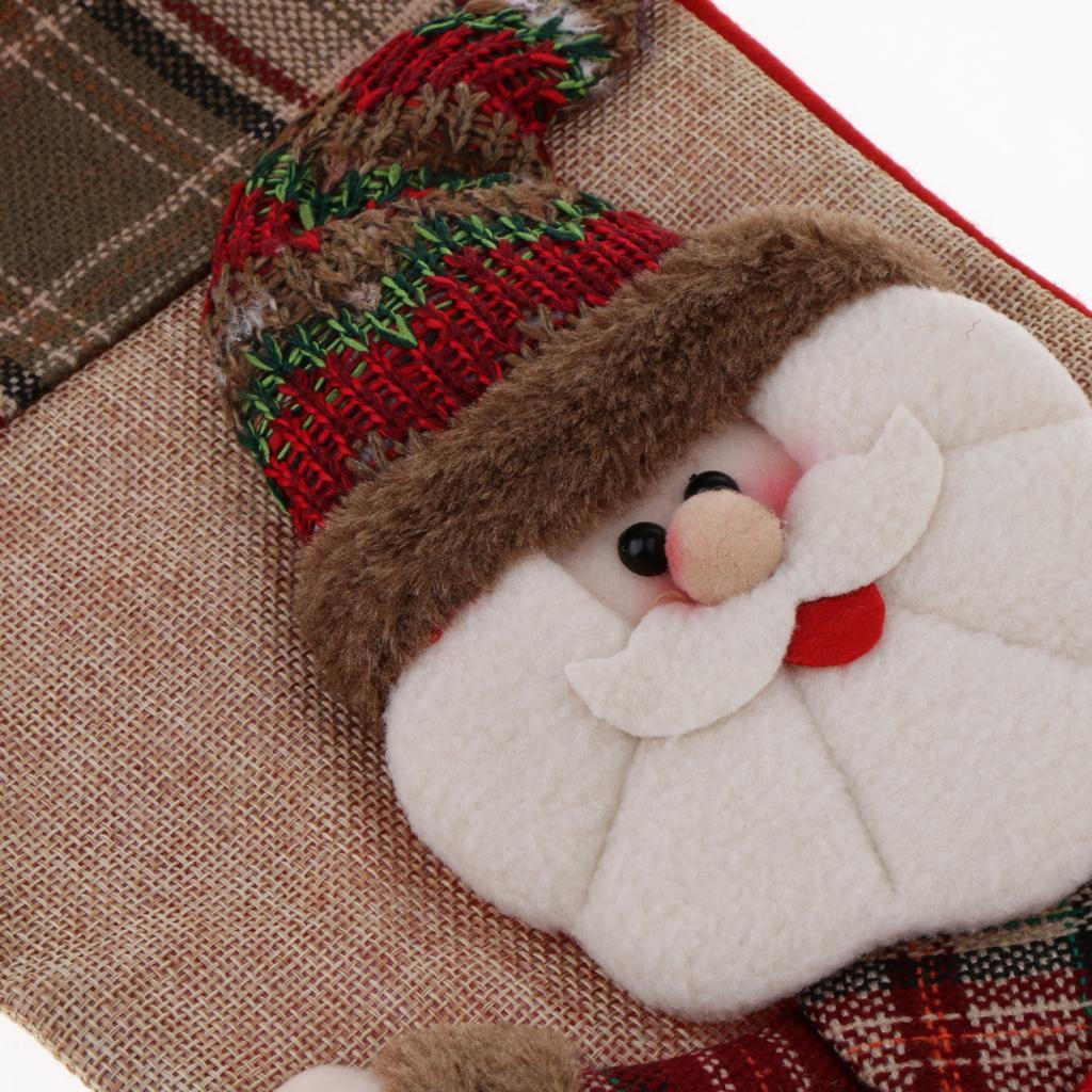 Christmas Decoration Stocking, Non-woven Fabric, Santa, Elk, Snowman