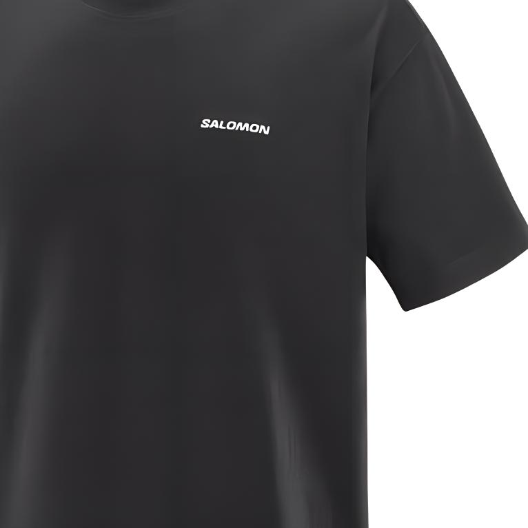 New SALOMON T Shirt Men's Pitch Black C25272