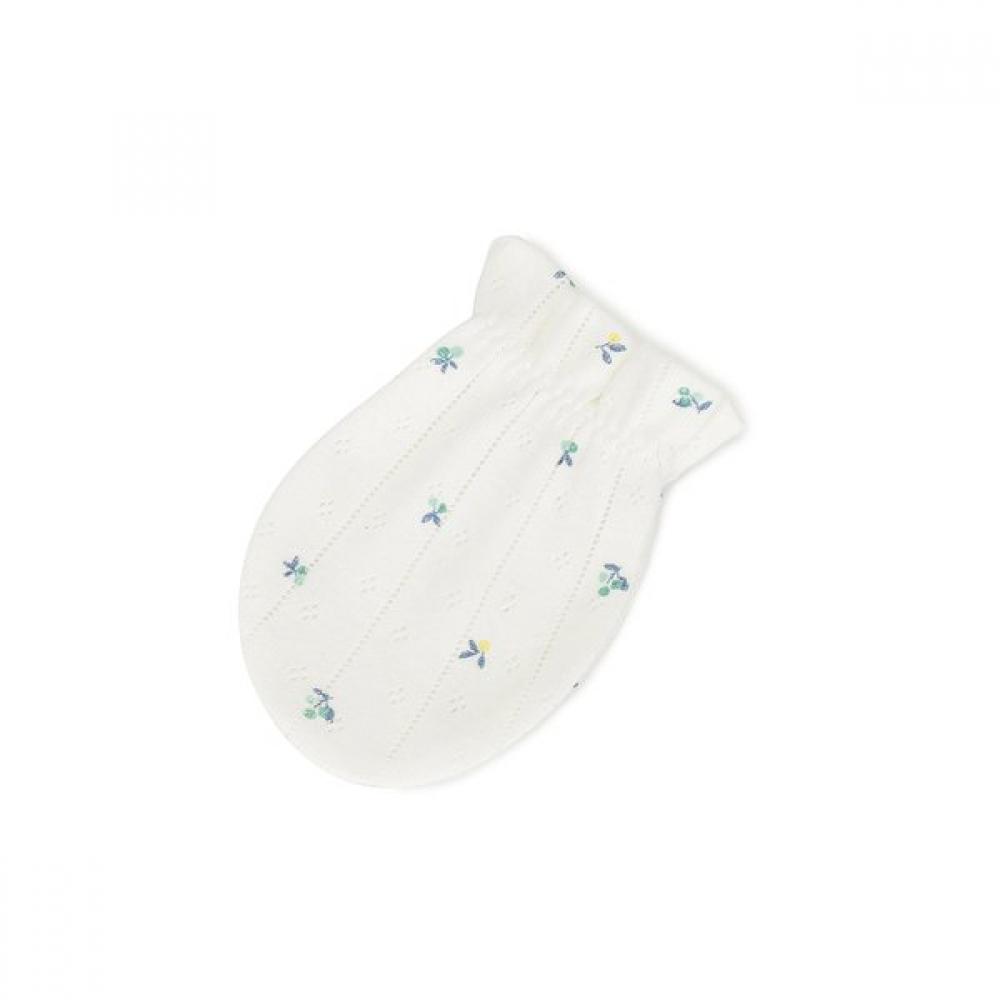 Bluedog Baby Gift Set  Leaf Flower Baby Bodysuit And Mittens 46170 000 02+46170 008 03