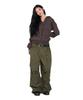 AAKAM Knee Pin-Tuck Side Button Pants (Khaki)