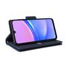 For Samsung Galaxy A26 5G Case Zipper Wallet Rivet Decor Leather Phone Cover with Wrist Strap