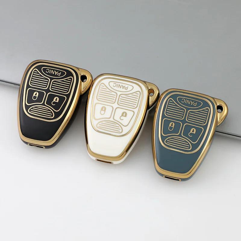 For Jeep Grand Cherokee Wrangler JK Commander for Dodge Nitro Calibe for Chrysler 300C Pacifica TPU Key Cover Case Cap