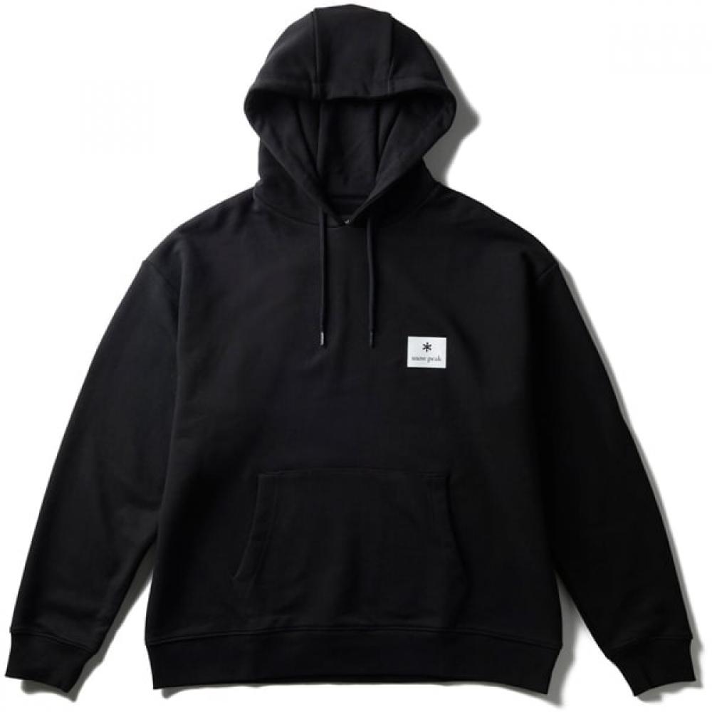 Snow Peak Новый Стандартный Худи с Квадратным Логотипом Мужское Худи Черный Маленький Nsd Sw 25au002