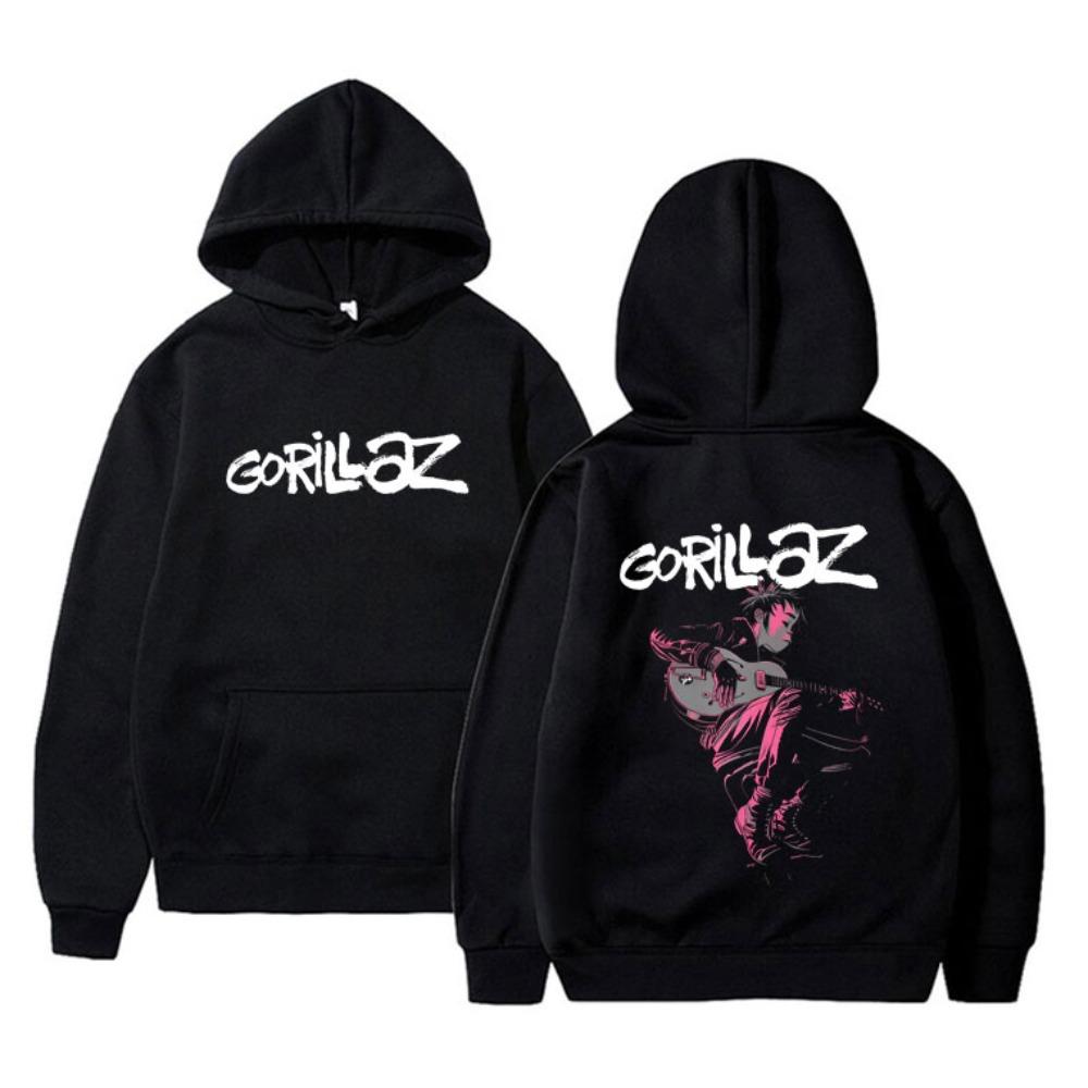 Rock Band Gorillaz The Now Now Album Grafik Hoodie Herren Damen Punk Oversized Kapuzenpullover Sportbekleidung Männlich Vintage Cool Hoodies