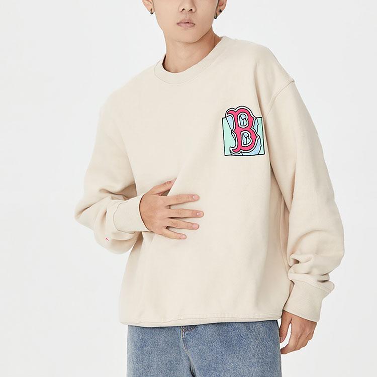 Nové MLB Boston Red Sox Mikiny Unisex Béžová 3AMTL0426-43BGL