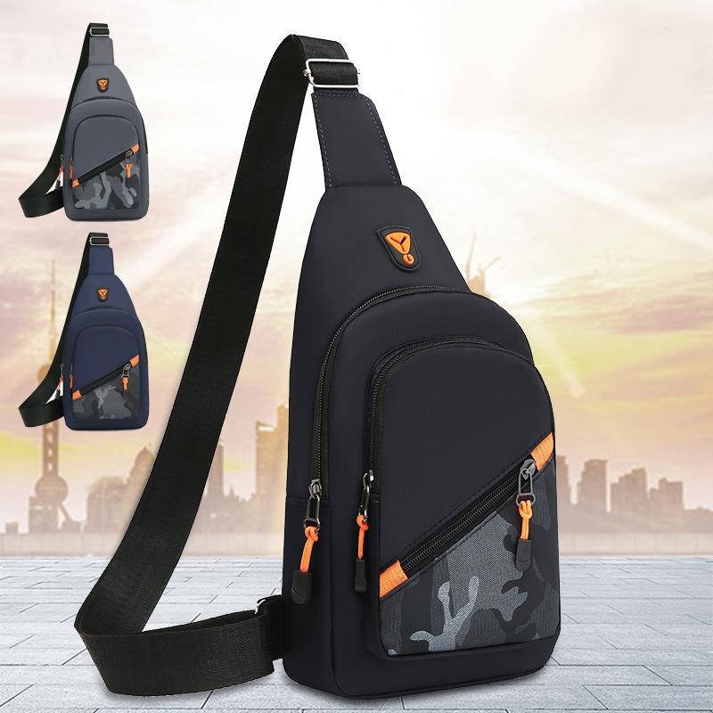 New Men's Chest Bag Trend Backpack Men's Diagonal Shoulder Small Lightweight Large Storage Bag.