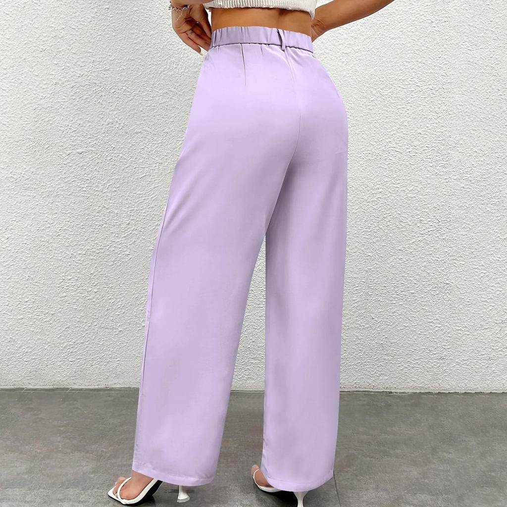 Work Pants Women Business Casual High Waisted Wide Leg Trousers Dressy Work Outfits