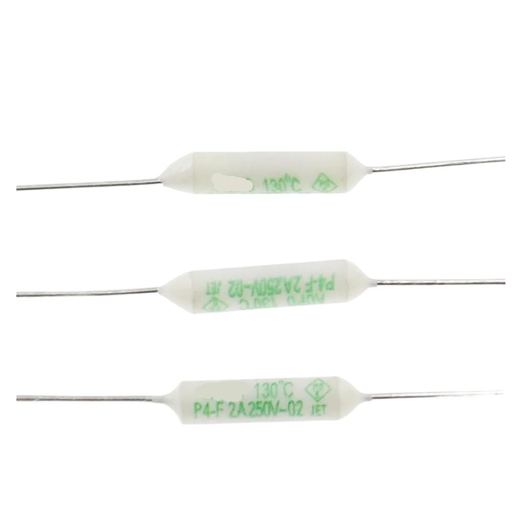 10PCS 1A 2A 3A 5A 250V Thermal Fuse Jet RF AUPO Resistance Thermal Fuse 84/102/115/125/135/145/150 Degrees (Color : 10PCS, Size : 1A_115C)