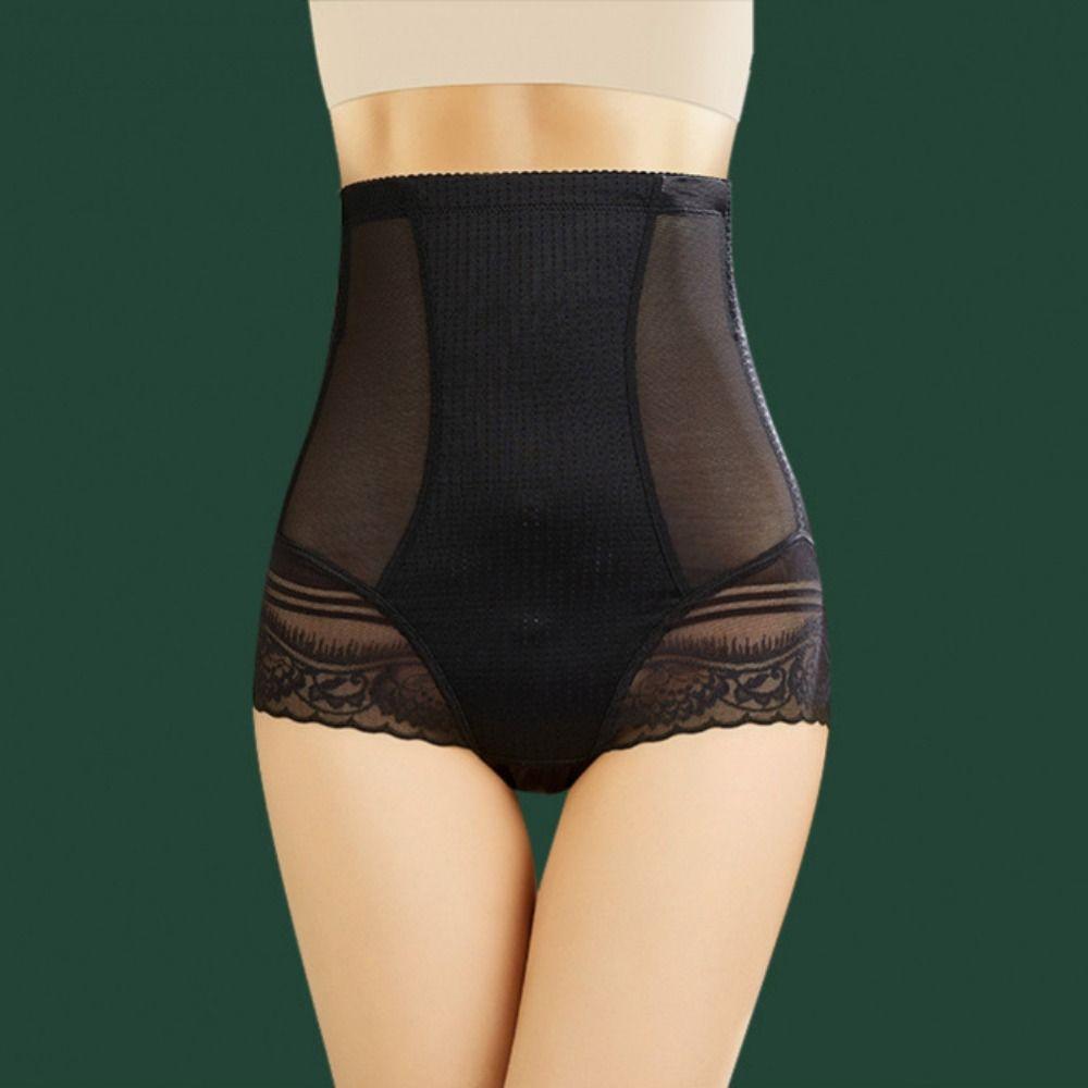 Lace Flower Postpartum Panties High Waist Hip Lift Shaper Tummy Control Shapewear Postpartum