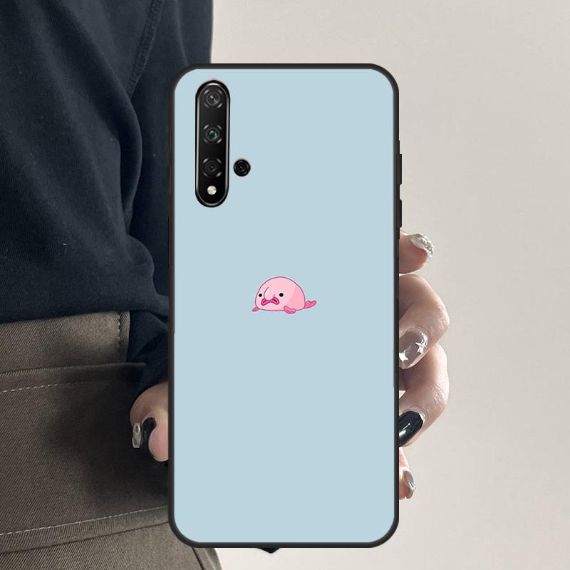 Cartoon Blobfisch Für Huawei Nova 12i 12s 7i 8i 11i 9 10 SE Y91 Y90 Y60 Y70 Y72 Y61 P30 P40 Lite P60 Pro Hülle