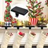 2pcs Large Size Christmas Stocking Hanger Non-Slip Fireplace Hook Christmas Stocking Holder  Table