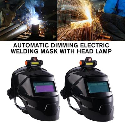 Auto Darkening Welding Helmet PC Filter Lens Mask Large View Arc Weld Cap  Cut Tools