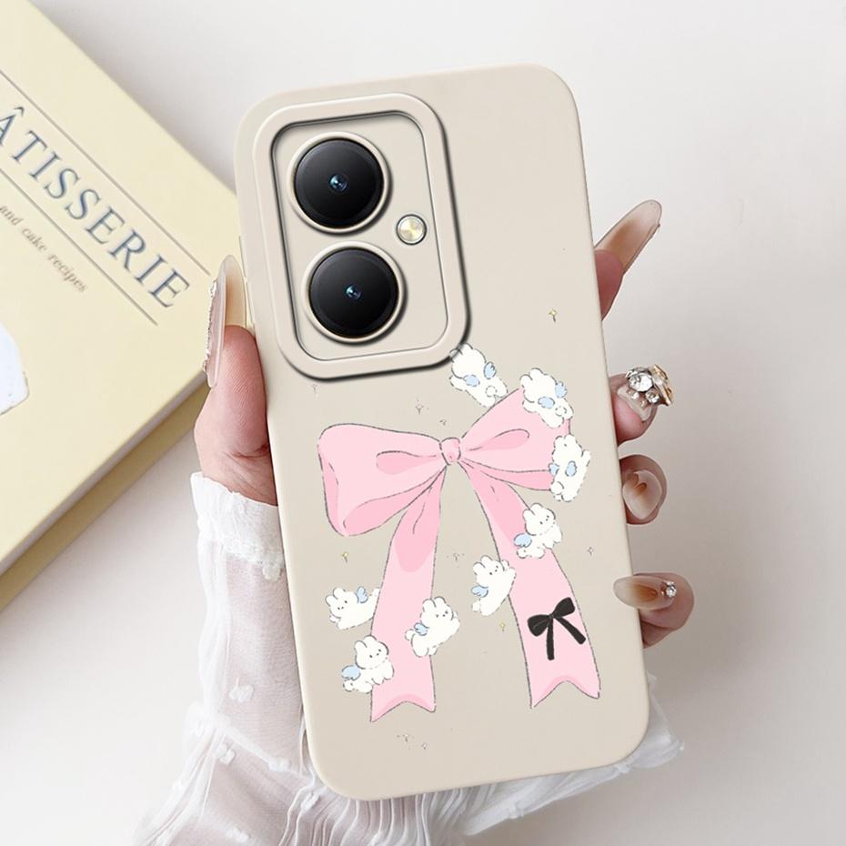 For Vivo Y35+ Y35m+ 5G Lens Protective Phone Case For Vivo Y35Plus Y35M Plus 5G Lovely Pattern Soft Silicone Jelly Cases