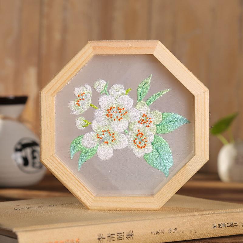 

1Set Embroidery Kit Floral Patterns Diy Crafts Cross Stitch Kits Embroidery Needlework Handmade for Beginner Sewing Home Decor