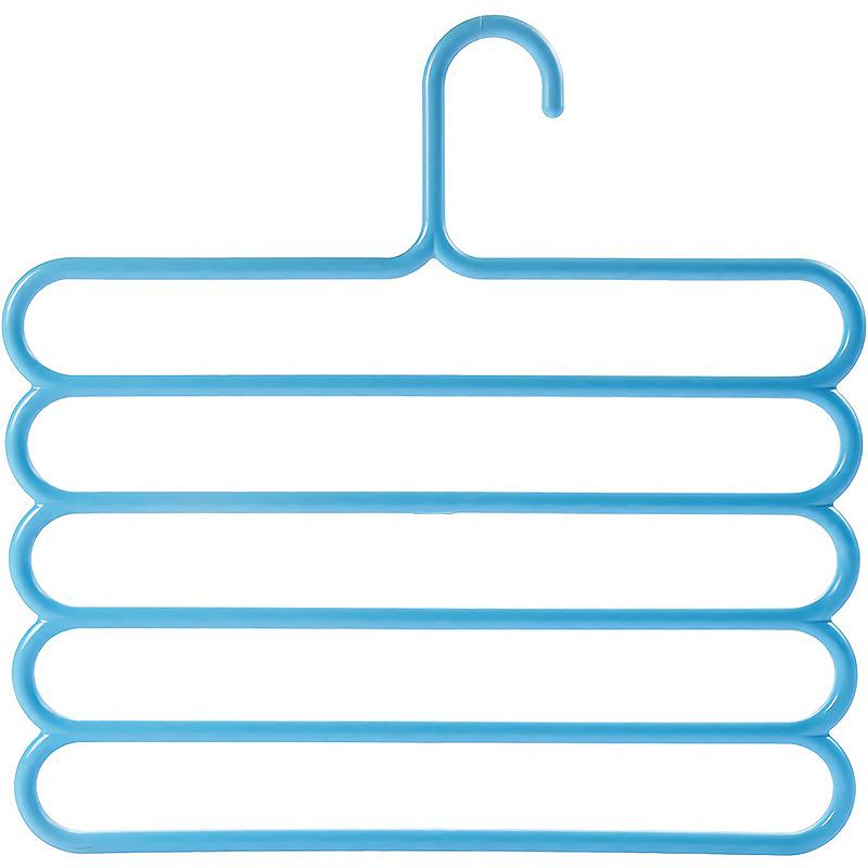 Color Five-layer Pants Rack Plastic Multi-layer Five-layer Pants Rack Wardrobe Pants Rack Hanger Scarf Scarf Tie Rack
