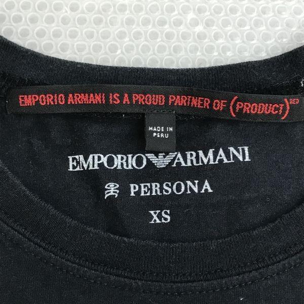 Emporio Armani PERSONA RED Neubauten T-Shirt Women’s XS Black Germany(USED)