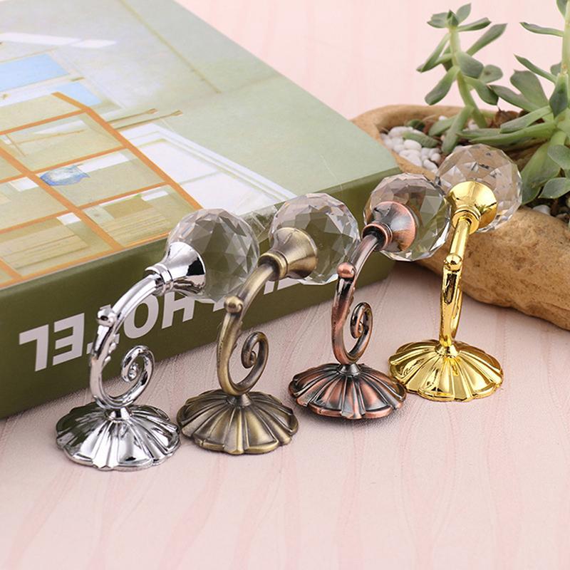 2 buc Metal Sticlă Draperie Suport de Perete Cârlige Decor