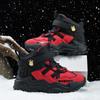 Fashion Pink Fur Snow Boots Girls Winter Sneakers Outdoor Warm Velvet Children's Cotton Shoes High Top Kids Casual Sports Shoes