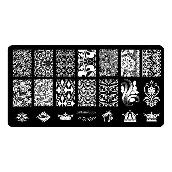 

Переводная пластина трафарет тонкий узор дизайн ногтей создание красивого модного декоративного антидеформационного шаблона для женщин