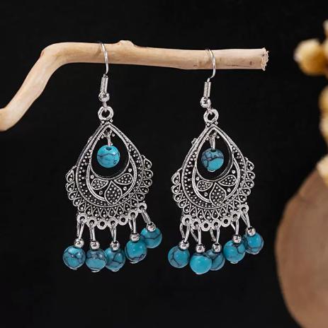 Women's Vintage Bohemian Earrings, Dangle Jewelry for Women