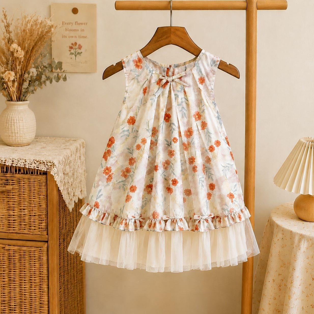 Girls Summer Tulle Princess Dress for Birthday Party and Vacation 90