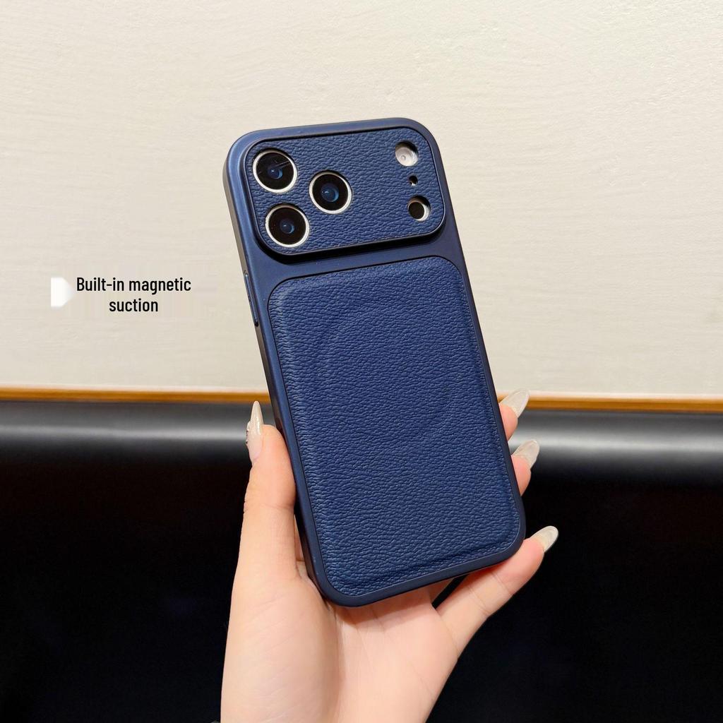 Lychee Grain Magnetic Case for iPhone 17 Pro Max - Transforms into Window, fits Apple 16 & 15