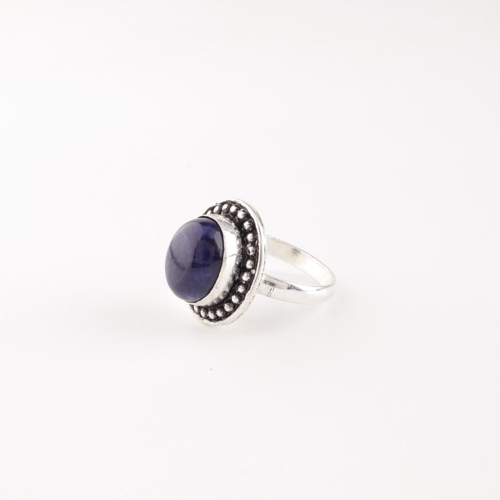 Natural Sodalite Gemstone 925 Sterling Silver Handmade Jewelry Partywear Ring RR-62-29